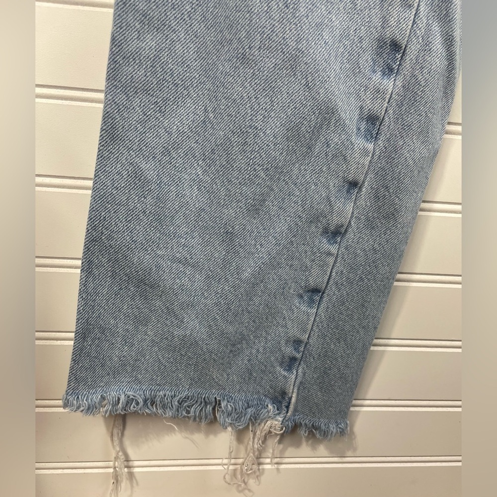 Zara Light Wash Casual Frayed Hem Jeans Size 2 Women’s EUC - Picture 6 of 10